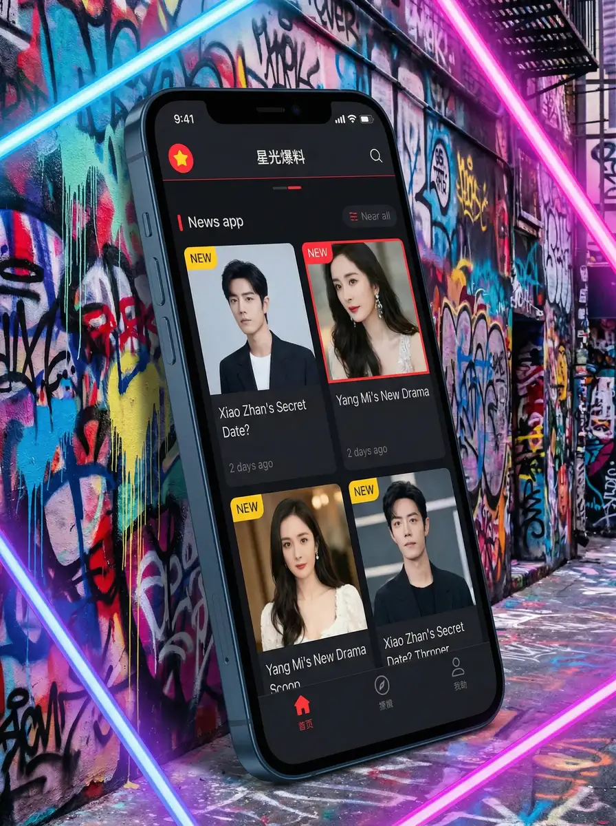 吃瓜爆料 APP界面展示 - 掌上吃瓜神器